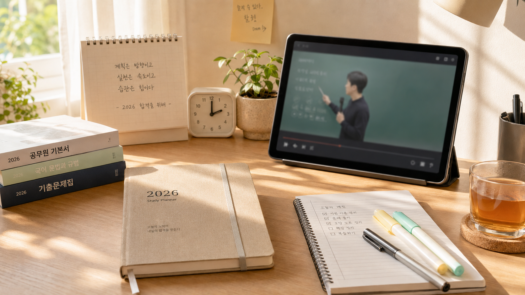 공무원 인강 강사를 선택하기 전 강의와 커리큘럼을 비교하는 수험생