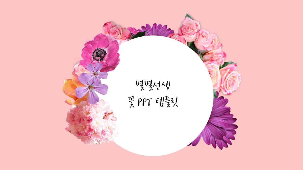 PPT 템플릿 37 꽃꽃 테마 미리보기