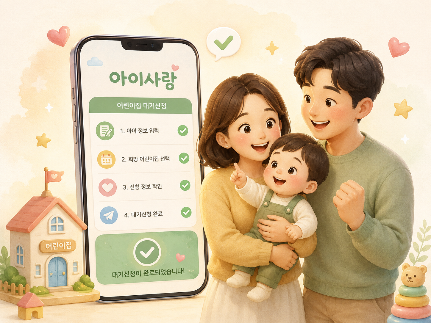 아이사랑 어린이집 등록대기 아동등록 어린이집 검색 신청 절차